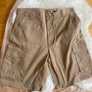DKNY Tan Cargo Shorts Cotton Blend Classic Size 34
